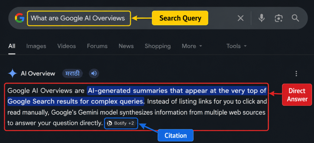 What are Google AI Overviews?